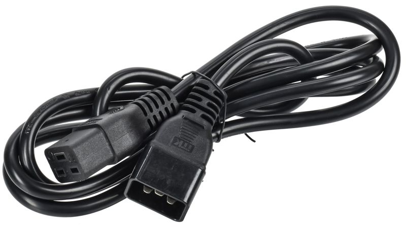 кабель электропит. pdu 3х1.5 2м с разъемами с19-c20 itk pc-c19c20-2m от BTSprom.by