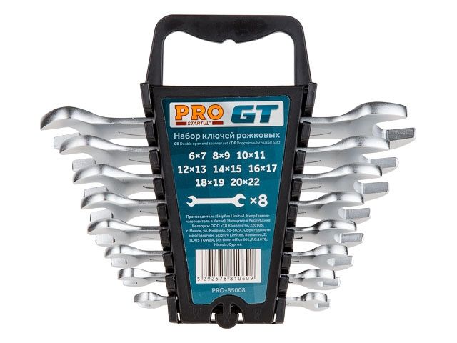 набор ключей рожк. 6-22мм 8шт pro startul gt (pro-85008) (пласт. подвес) pro-85008 от BTSprom.by