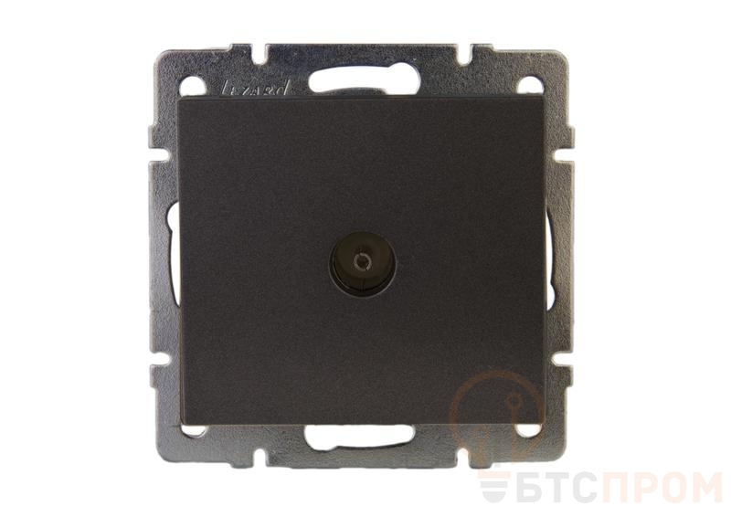 Розетка телевизионная проходная TV Rain механизм матов. черн. графит LEZARD 703-4188-129 фото в каталоге от BTSprom.by  Розетка телевизионная проходная TV Rain механизм матов. черн. графит LEZARD 703-4188-129 фото в каталоге от BTSprom.by
