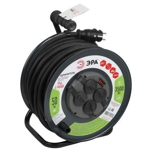 удлинитель на метал. катушке 4х50м с заземл. ip44 rmx-4es-3х2.5-50m-ip44(kg) кг с выкл. эра б0052919 от BTSprom.by