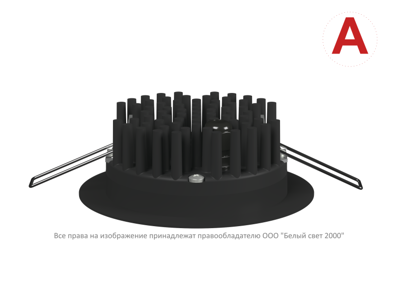  Светильник аварийный BS-ARUNA-81-L1-INEXI2 IP40 Black Белый Свет a31862 фото в каталоге от BTSprom.by