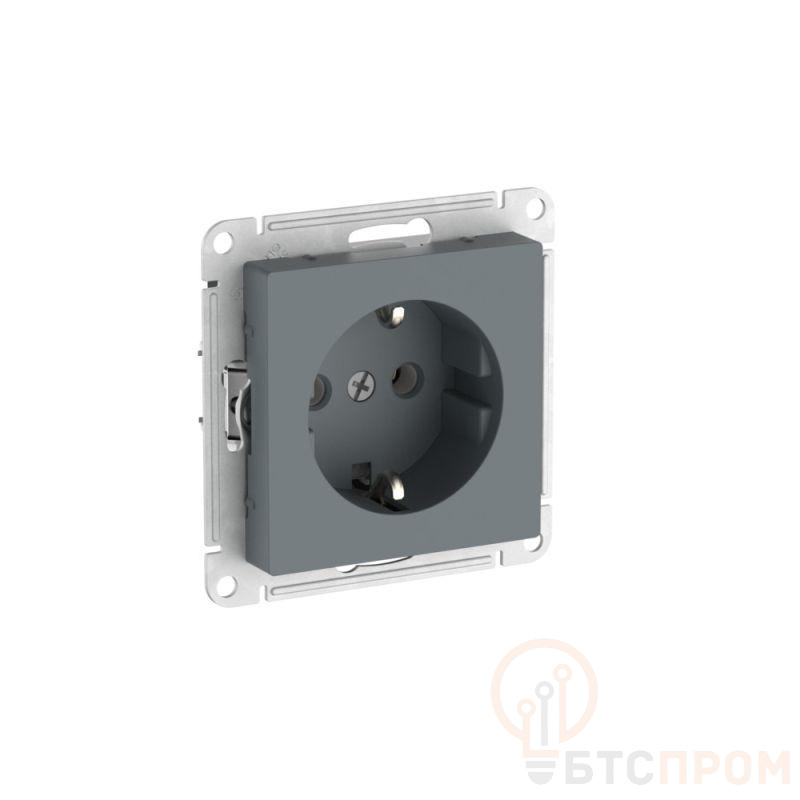 Розетка AtlasDesign 16А с заземл. быстрозажим. клем. механизм грифель SE ATN000743S фото в каталоге от BTSprom.by  Розетка AtlasDesign 16А с заземл. быстрозажим. клем. механизм грифель SE ATN000743S фото в каталоге от BTSprom.by