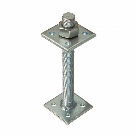 анкер регулировочный по высоте м16 50х50х5.0 со шпилькой цинк tech-krep/zitar 124428 от BTSprom.by