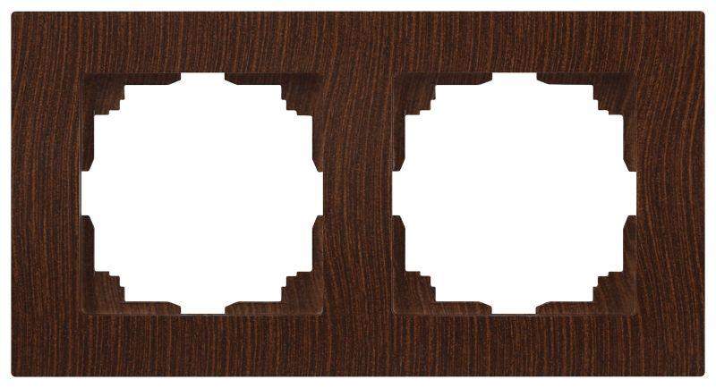 рамка 2-м сп accent 6-502-10 венге intro б0063754 от BTSprom.by