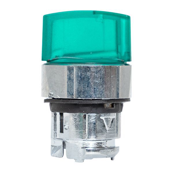  Механизм переключателя исполнительный XB4 IP65 на 2 положения возвратный без фиксации с подсветкой с короткой ручкой зел. EKF XB4BD2L-G-65 фото в каталоге от BTSprom.by