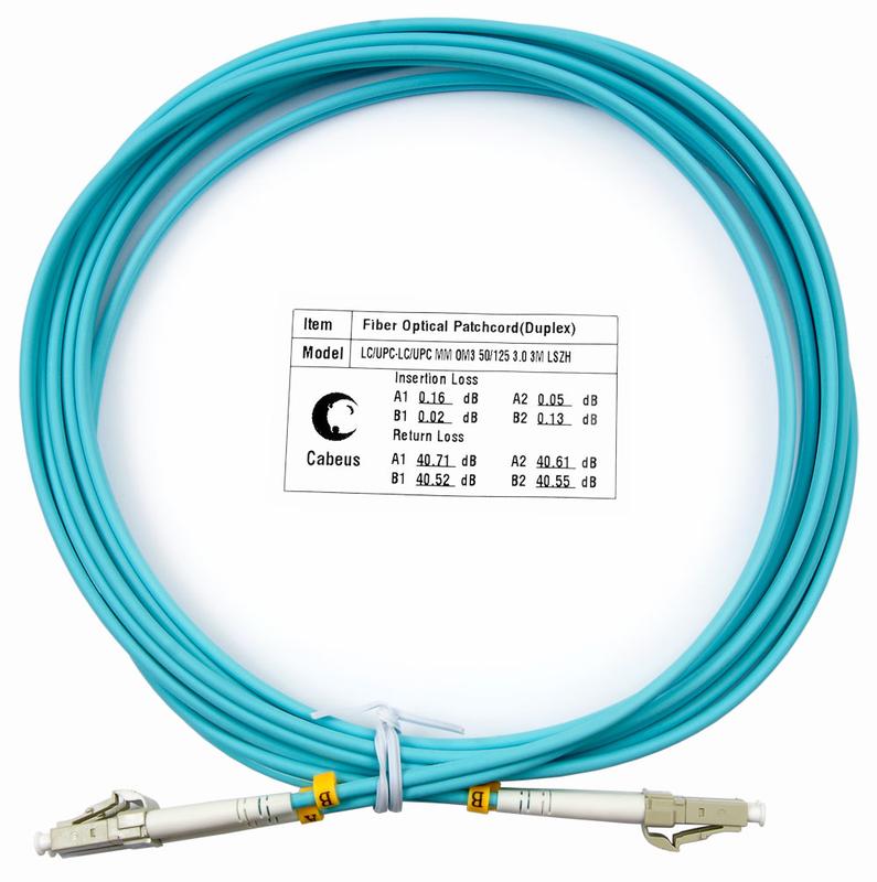 шнур оптический fop-50-lc-lc-3м duplex lc-lc 50/125мм om3 3м lszh cabeus 7339c от BTSprom.by