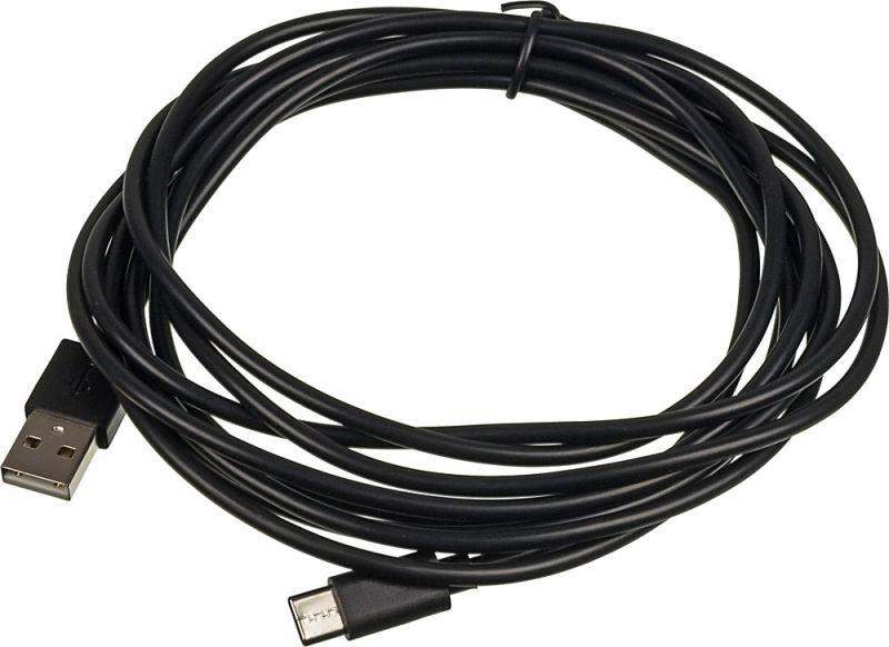 кабель usb type-c (m) usb a(m) 3м черн. 1164508 от BTSprom.by