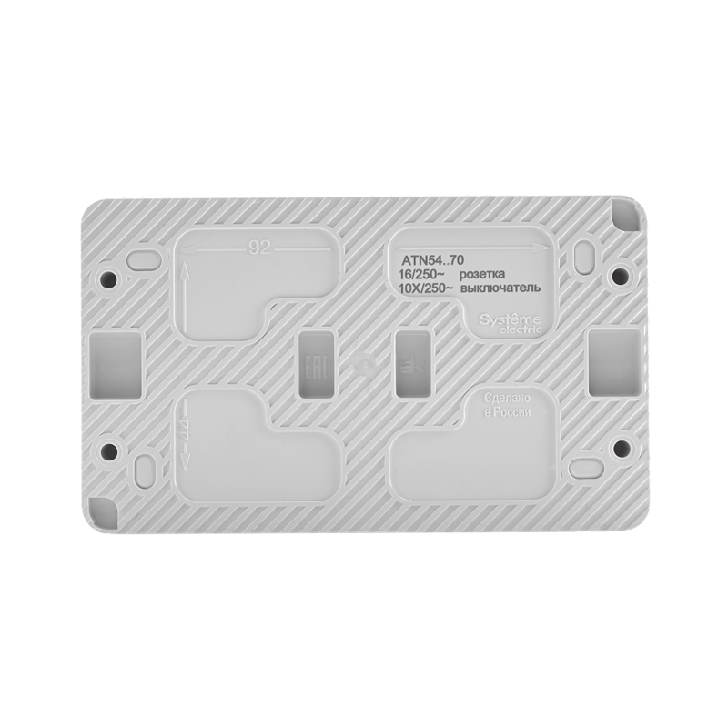 блок оп atlasdesign profi ip54 (розетка 1-м 16а заземл. защ. шторки + 1-кл. выключатель 10а) бел. se atn540170 от BTSprom.by