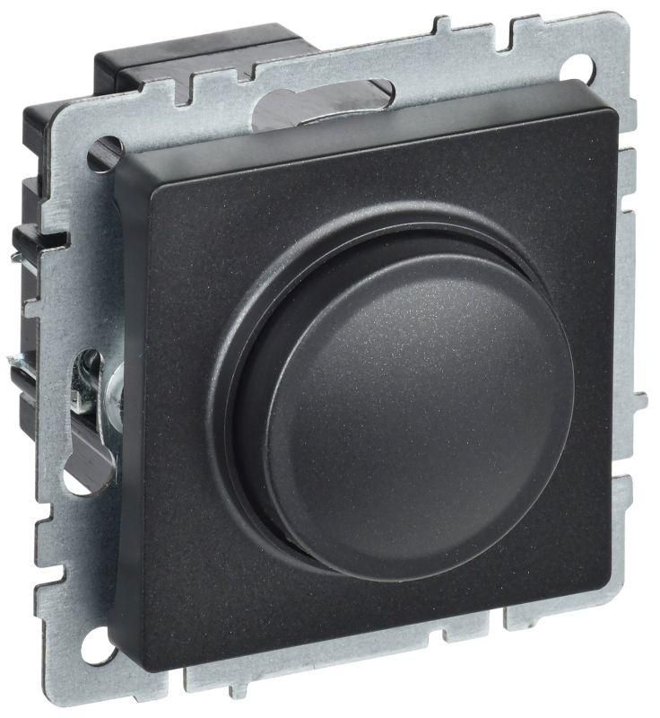 светорегулятор сп brite пов-наж. 600вт сс10-1-0-брч механизм черн. iek br-d20-0600-k02 от BTSprom.by