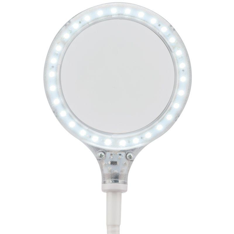  Лупа настольная малая 3Х с подсветкой 30 LED (подставка + прищепка) бел. REXANT 31-0247 фото в каталоге от BTSprom.by