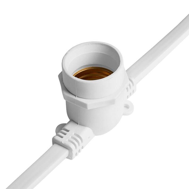 гирлянда 230в 100 e27 бел. шаг 25см ip 65 25м +1.5м шнур cl25-25 (уп.25м) feron 48166 от BTSprom.by