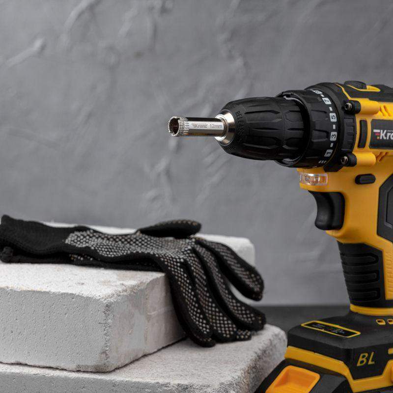  Сверло алмазное 12мм по керамике и стеклу Kranz KR-92-0004 фото в каталоге от BTSprom.by