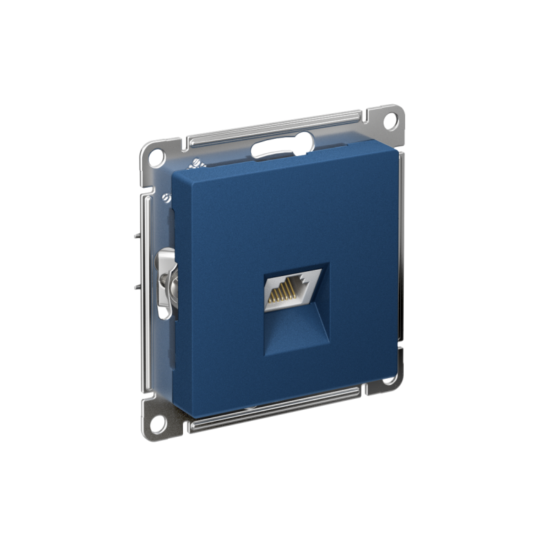 розетка компьютерная atlasdesign rj45 кат.5e механизм аквамарин se atn001183 от BTSprom.by