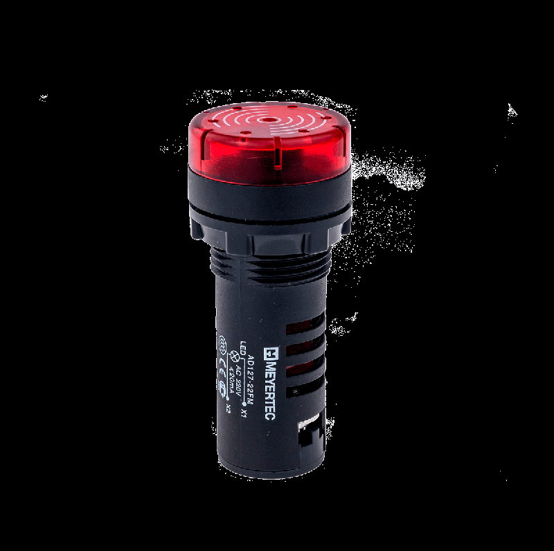 звонок с подсветкой 80дб 220в ac mt22-sm220 красн. овен 53447 от BTSprom.by