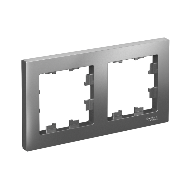 рамка 2-м atlasdesign универс. сталь se atn000902 от BTSprom.by