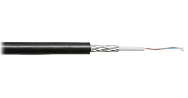 кабель волоконно-оптический 8 волокон одномод. 9/125мкм стандарта g.652.d & g.657.a1 внешний броня из стальных оцинкованных проволок 7кн pe черн. nikolan nkl-f-008a1r-07b-bk от BTSprom.by