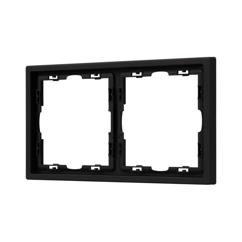 рамка 2-м frm-nobe-sfpl-2-bk пластик. черн. arlight 054216 от BTSprom.by