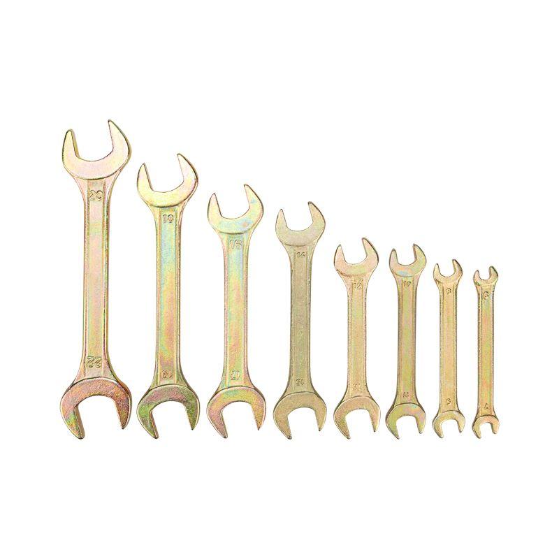  Набор ключей рожковых 6х7-20х22мм цинк желт. (уп.8шт) Rexant 12-5844-2 фото в каталоге от BTSprom.by