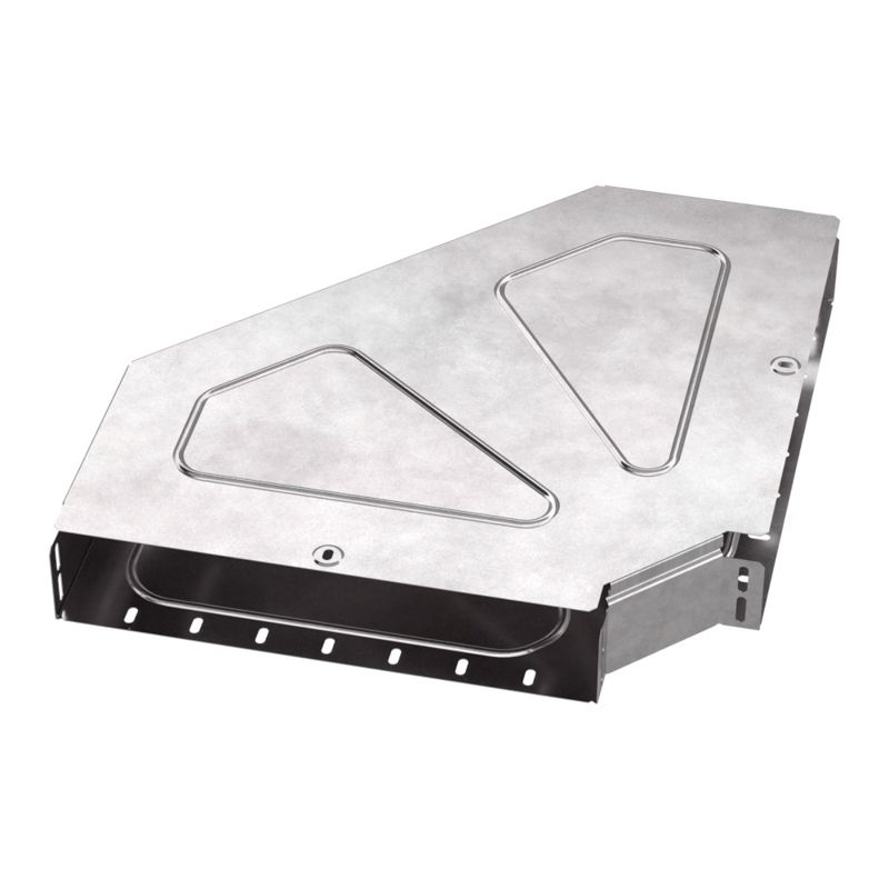 Угол для лотка горизонтальный 90град. 400х80 Стандарт с крышкой Промрукав PR16.0623 от BTSprom.by