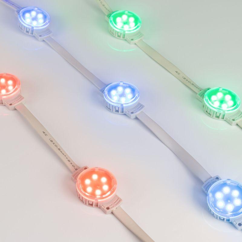 модуль управляемый spi-f6-d40 24v rgb-ram-auto (1.25вт ip68 120 deg) (пластик ) arlight 036828 от BTSprom.by