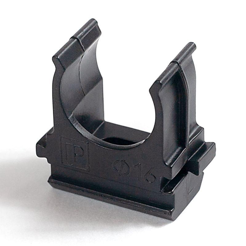 держатель для труб (клипса) d16мм полистирол черн. промрукав pr13.0209 от BTSprom.by