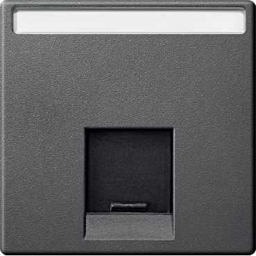  Плата центральная Merten для розетки компьютерной 1-м RJ45 антрацит SchE MTN465814 фото в каталоге от BTSprom.by