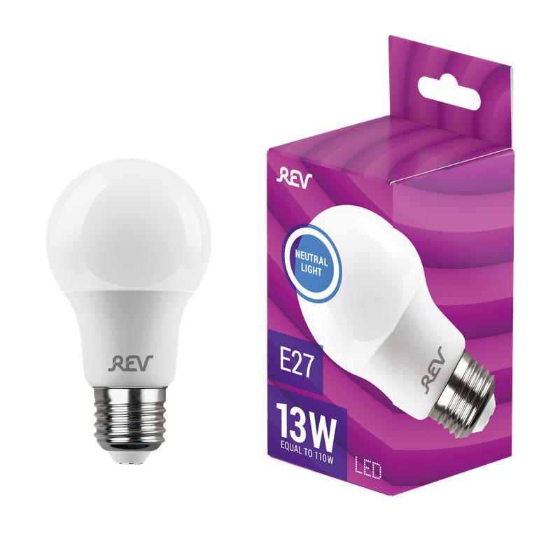 лампа светодиодная led-a65-e27-13вт-4000k 13вт грушевидная 4000к нейтр. бел. e27 1000лм 180-240в rev 32268 9 от BTSprom.by
