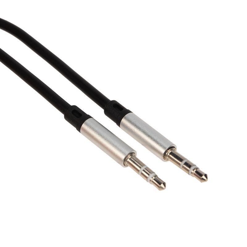  Кабель аудио AUX 3.5мм шнур плоский 1м черн. Rexant 18-4000 фото в каталоге от BTSprom.by