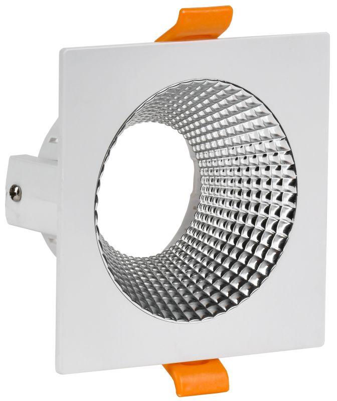 светильник 4110 встраиваемый поворотный gu10 бел./хром пласт. iek lt-uvb0-4110-gu10-1-k23 от BTSprom.by