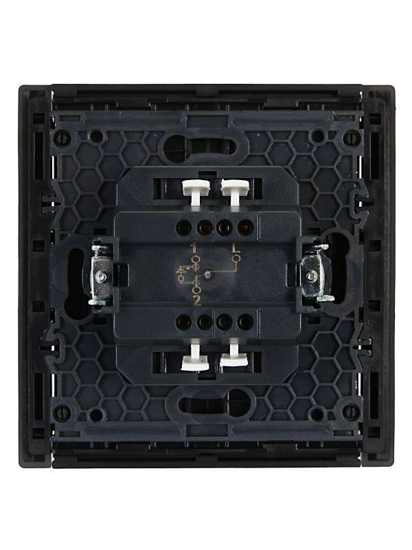  Выключатель проходной 1-кл. СП FORTE&PIANO 10А FP304 с индикацией сер. IEK FP-V12-1-10-1-K03 фото в каталоге от BTSprom.by