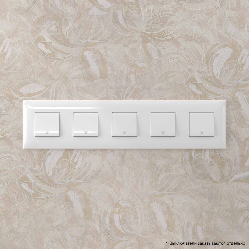  Рамка 5-м 10мод. Avanti "Белое облако" DKC 4400900 фото в каталоге от BTSprom.by