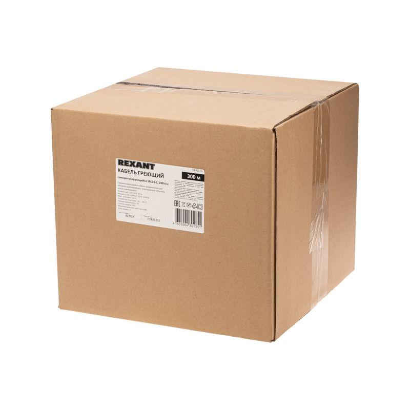  Кабель греющий (нагрев.) саморег. SRL24-2 неэкранированный 24Вт/м 0.9кв.мм/70м 300м Rexant 51-0276 фото в каталоге от BTSprom.by