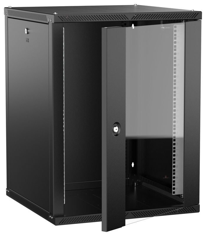 шкаф linea w 2.0 15u 600х600мм дверь стеклян. черн. itk lwr5-15u66-gf-2 от BTSprom.by