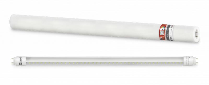 лампа светодиодная led-t8r-п-pro 10вт линейная прозрачная 4000к нейтр. бел. g13r 1000лм 150-275в 600мм поворотн. in home 4690612030937 от BTSprom.by