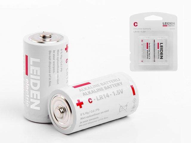 батарейка c lr14 1,5v alkaline 2шт. leiden electric от BTSprom.by