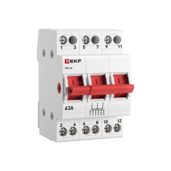 переключатель трехпозиционный тпс-63 3p 63а proxima ekf tps363 от BTSprom.by