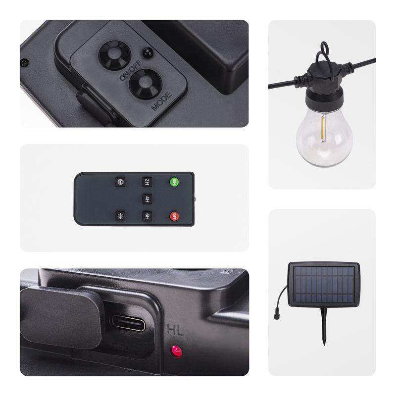  Гирлянда садовая Канэри 15м 3000К встроен. аккумулятор солнечная панель коллекция Лондон Rexant 602-2422 фото в каталоге от BTSprom.by