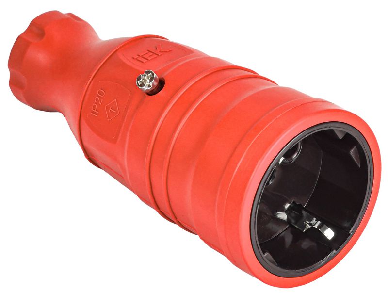 розетка переносная omega рбп14-1-0м ip20 красн. iek om-kr20-16-20-p1-00-k04 от BTSprom.by