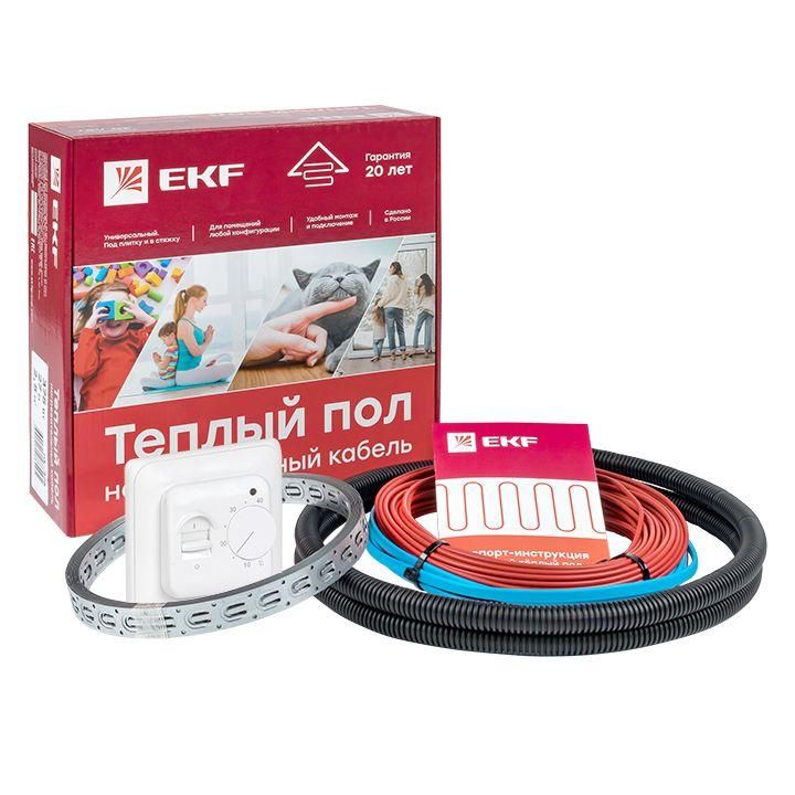 комплект "теплый пол" (кабель) 375вт 27м 2.5кв.м ekf nk-375 от BTSprom.by