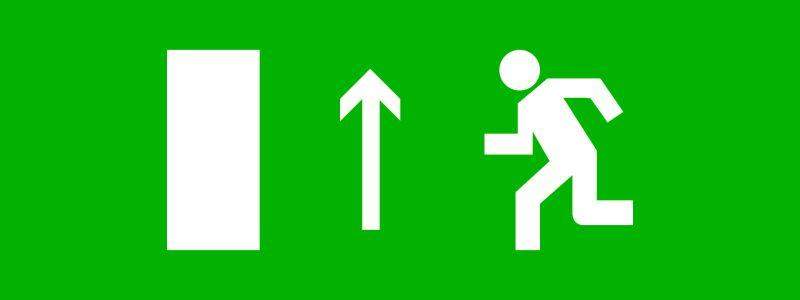 пиктограмма "направление прямо" 320х120мм (для exit safeway-40) ekf pkal-01-05 от BTSprom.by