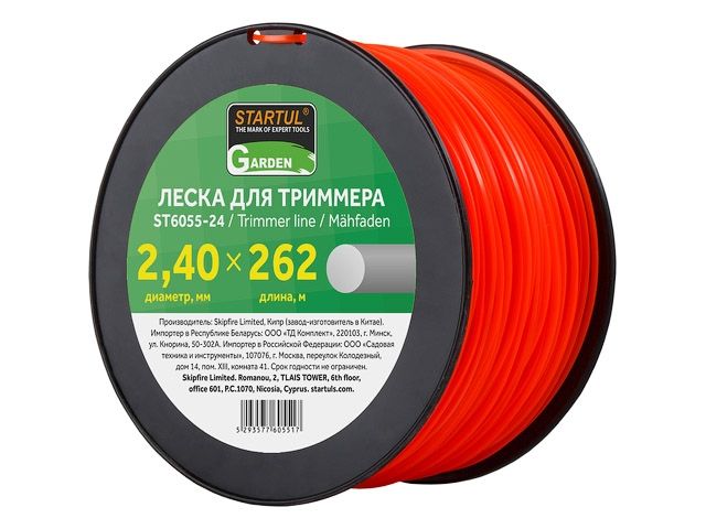 леска ф 2.4 мм х 262 м кругл. сеч. startul garden st6055-24 от BTSprom.by