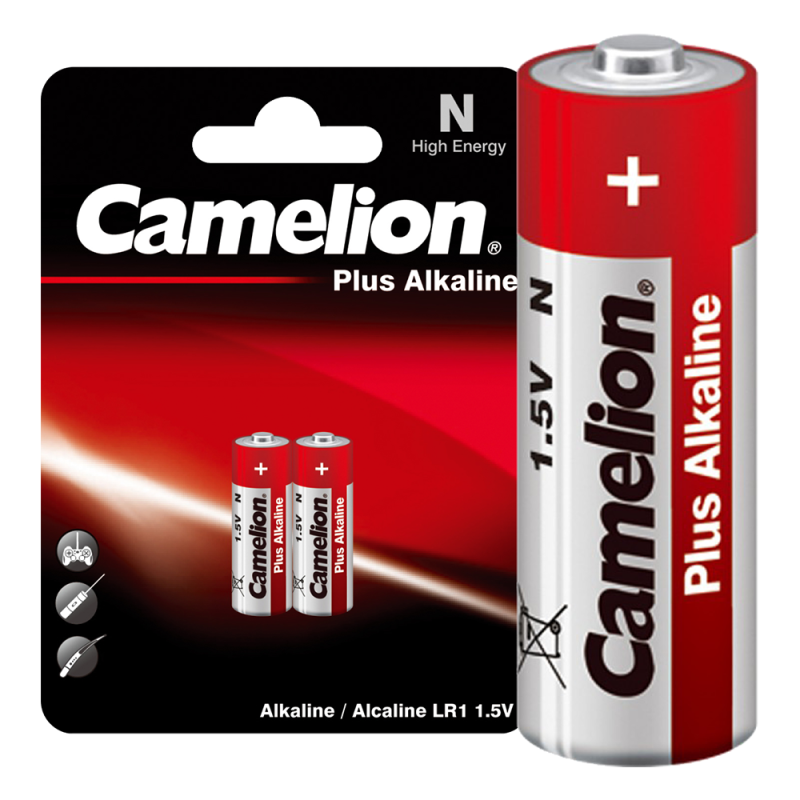 элемент питания алкалиновый n/lr1 1.5в lr1-bp2 bl-2 (блист.2шт) camelion 2605 от BTSprom.by