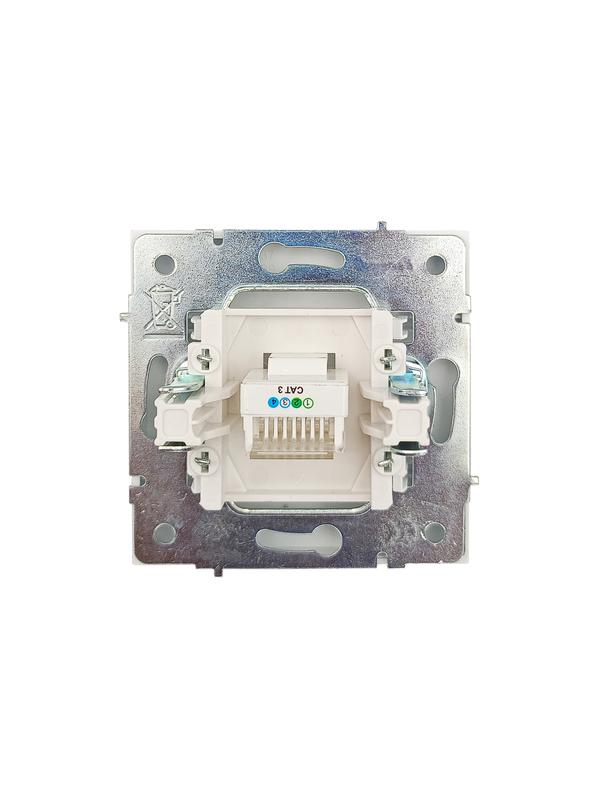  Розетка телефонная евро СП ZIMA IP20 бел. LEZARD 704-0288-137 фото в каталоге от BTSprom.by