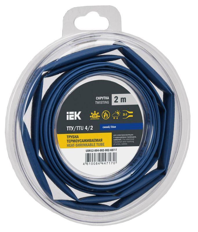 трубка термоусадочная тту нг-ls 4/2 син. (уп.2м) iek udr12-004-002-002-k07-t от BTSprom.by