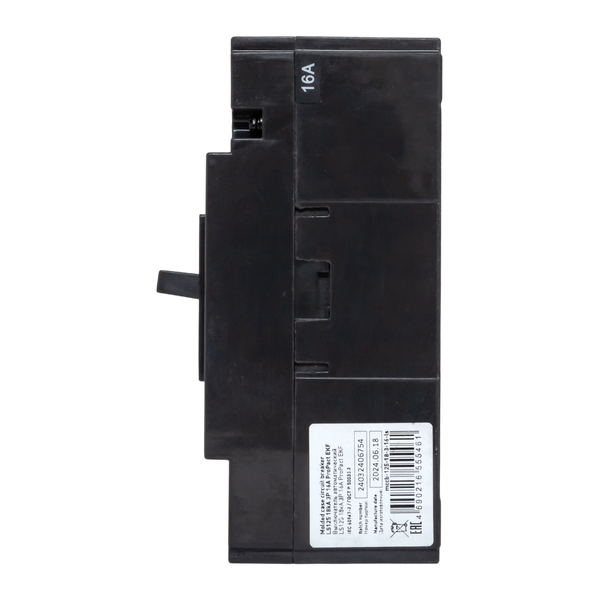  Выключатель автоматический 3п 16А 18кА LS125 ProPact EKF mccb-125-18-3-16-ls фото в каталоге от BTSprom.by