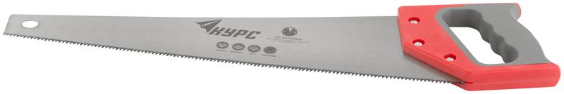  Ножовка по дереву 450мм средний каленый зуб 7 ТPI 2D заточка пластик. прорезиненная ручка КУРС 40317 фото в каталоге от BTSprom.by