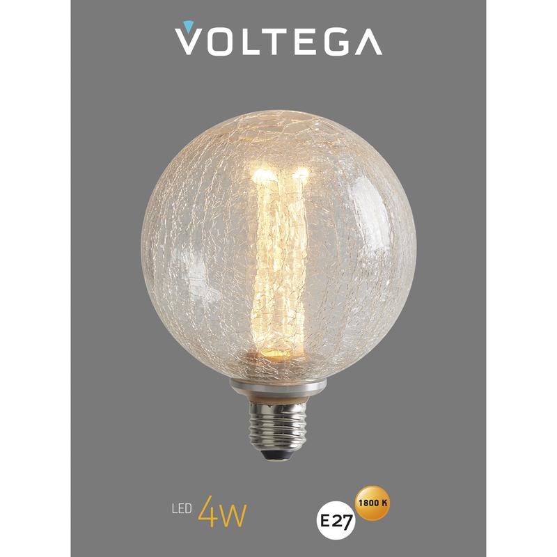 Лампа светодиодная Loft Led G125FC1978 4Вт 1800К E27 Voltega 8568 фото в каталоге от BTSprom.by