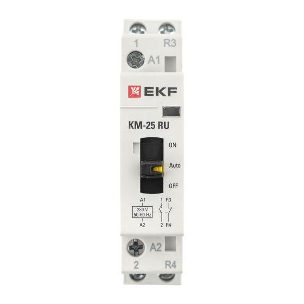  Контактор модульный КМ РУ 25А 1NO+1NC (1 мод.) PROxima EKF km-1m-25-11 фото в каталоге от BTSprom.by