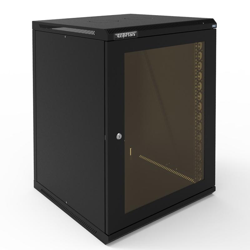 шкаф телекоммуникационный настенный твс-15u-600-600-ср-9005 suprlan 05-2156-b от BTSprom.by
