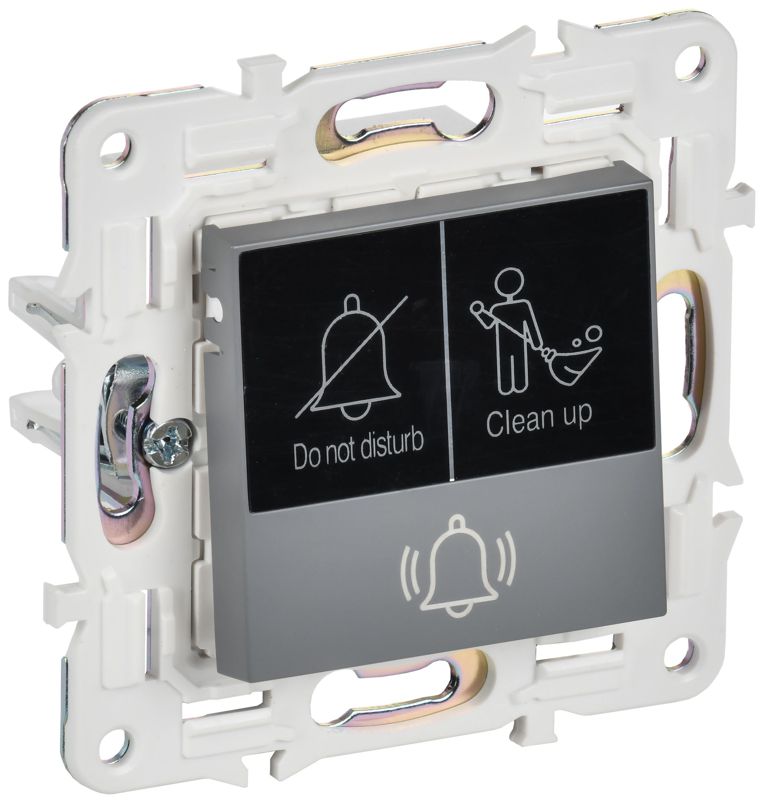 кнопка звонка skandy 10а sk-v17gr для отелей с индикацией сер. iek sk-v14-2-10-k03 от BTSprom.by